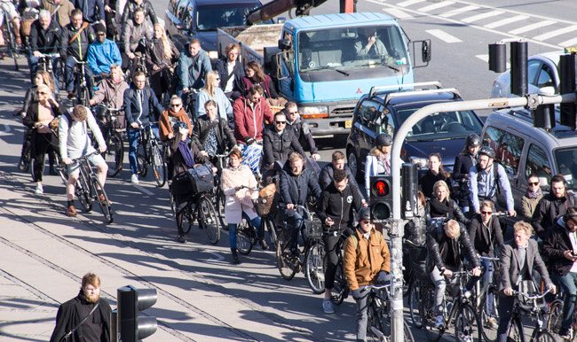 BrentToderian's tweet photo. “#Copenhagen has invested around $280 million euro in bike infrastructure in the last 10 years or so. That’s about the same cost as one 3 km bypass north of the city for cars. So you can choose... what would you rather have?” — @mortenkabell, via @colvilleandersn #CityMakingMath https://t.co/uwGozUrQUK