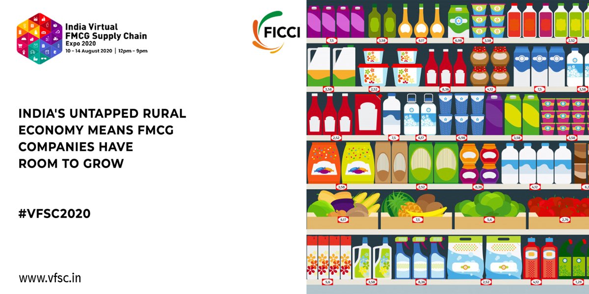 india_fmcg's tweet photo. India has the population to support any industry, and FMCG is an essential industry that can grow manifolds by tapping into India's vast rural market.
#VFSC2020 #FMCGs #VirtualExpo #VirtualExhibition #PersonalCare #SupplyChain #Logistics #ConsumerGoods #InformationTechnology https://t.co/P0T7MdIq3T