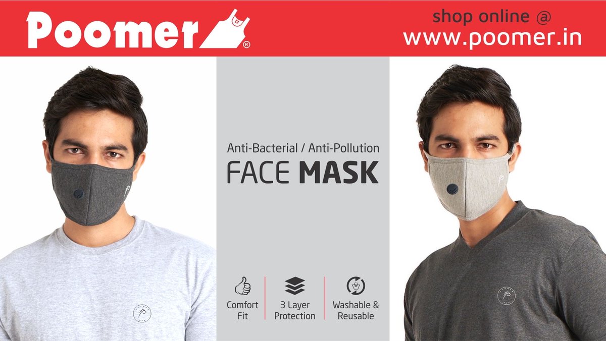 PoomerClothing's tweet image. Poomer Face Mask - 3 layer Anti-Bacterial &amp;amp; Anti-Pollution Face Mask. Shop online: poomer.in/collections/fa… 

✅ Free Shipping ⠀
✅ Cash on Delivery ⠀
✅ Exclusive deals ⠀
✅ Assured Quality
Shop: poomer.in 

#FaceMask #FilterFaceMask