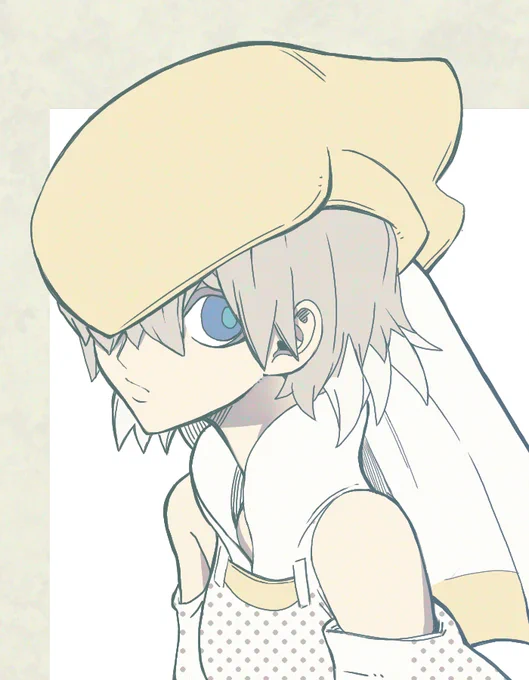 サメ創作の新キャラトラフちゃん(久々にアイビスで指で描いた) 