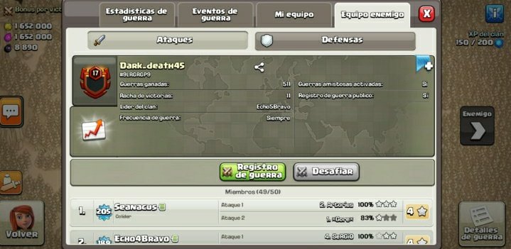Sockers_us's tweet photo. Despertar y encontrarme con esto es Maravilloso  ! La war Estaba muy intensa La Recuperamos ENHORABUENA  a Mis Compañeros  que tenemos Vamos por Mas 4/4
💪💪💪 @KoloClash @Sockers_ @Rodrigo04328292 @SeRGiO_CoC_ @JESUSHE02603616 @Carlos_Artorius @Gorexxxxx https://t.co/wLvy2stXs2