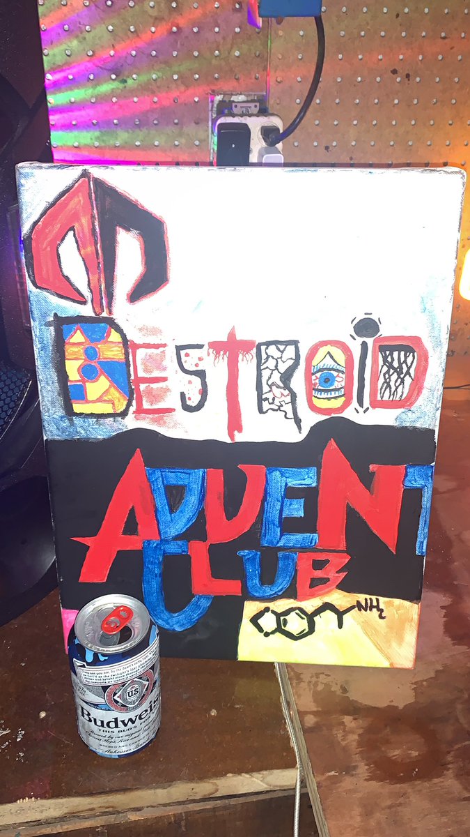 alexanderwiede4's tweet photo. Super happy with my new edition!! Looking back at a painting I made right after foreverfestival in Detroit! Life’s good, Your the drug running through my vains and the crash right after.... 💙❤️😁🥰@AdventureDub @Leighton_AC @adventureclubm @adventureclub24 https://t.co/WclbUHxej2