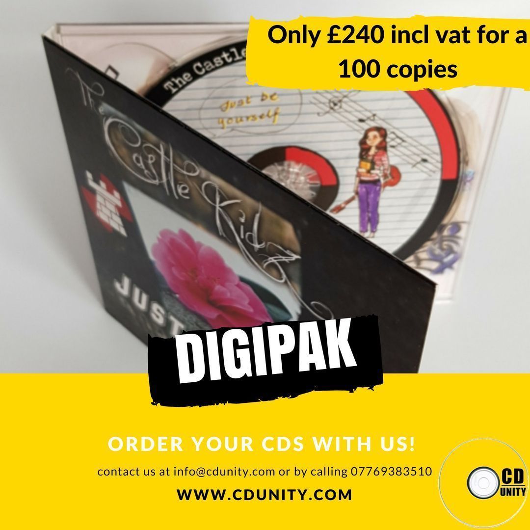 CdUnity's tweet photo. 100 Digipak CDs only £240 incl vat. Full color sleeve print and cd duplication. Order here : https://t.co/bLznNTv4VM #ukbands #ukmusic #musicnews #musicians #singers #ukbands #indie #musicindustry #cdduplication #rock #rockmusic https://t.co/1olZe0ZMSl
