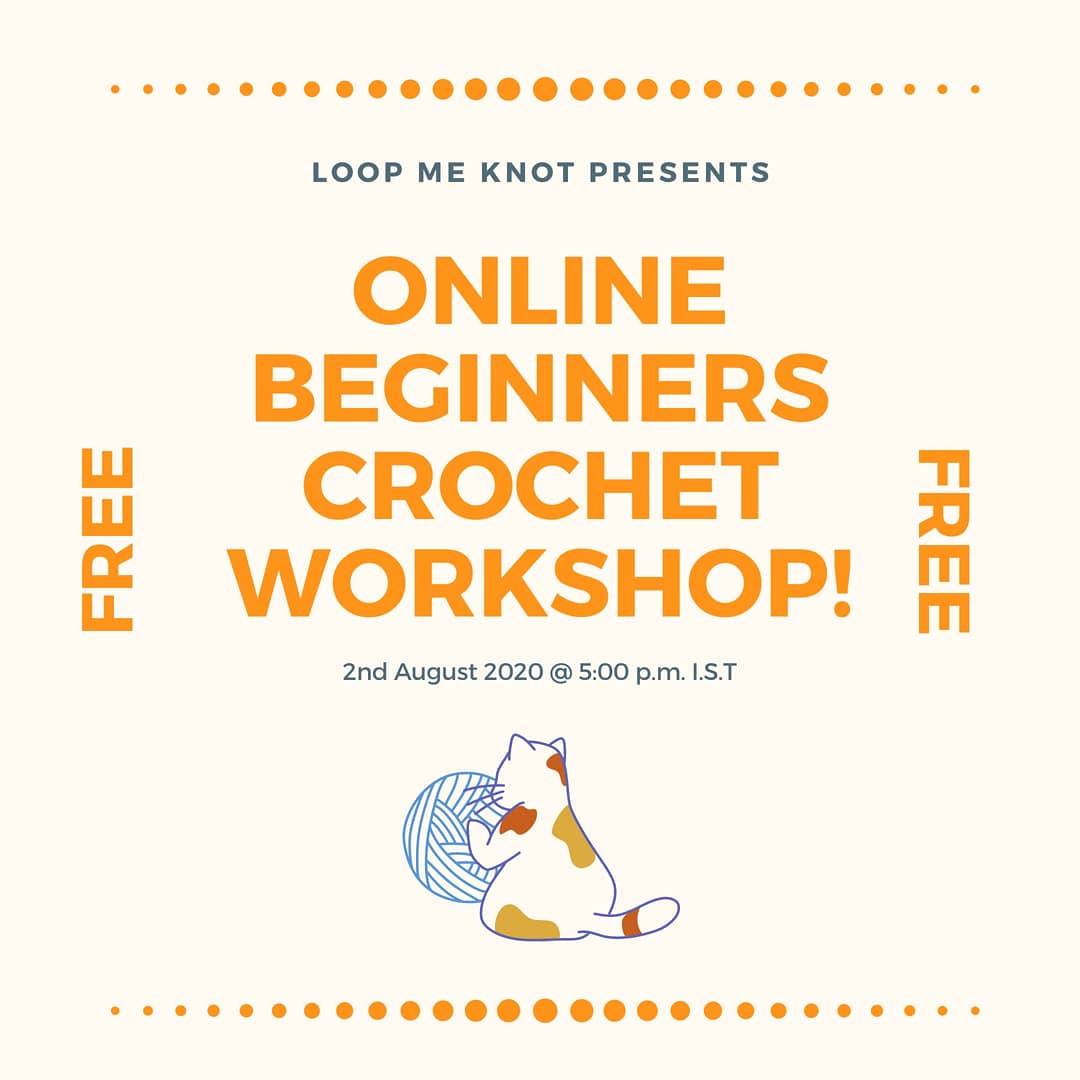 Free online crochet workshop! Reply/personal message for details 😊

#crochet #handmade #crochetersofinstagram #crochetaddict #crocheting #crochetlove #crochetersoftheworld #yarn #yarnaddict #craft #loopmeknot #freeonlineworkshop #onlineworkshop