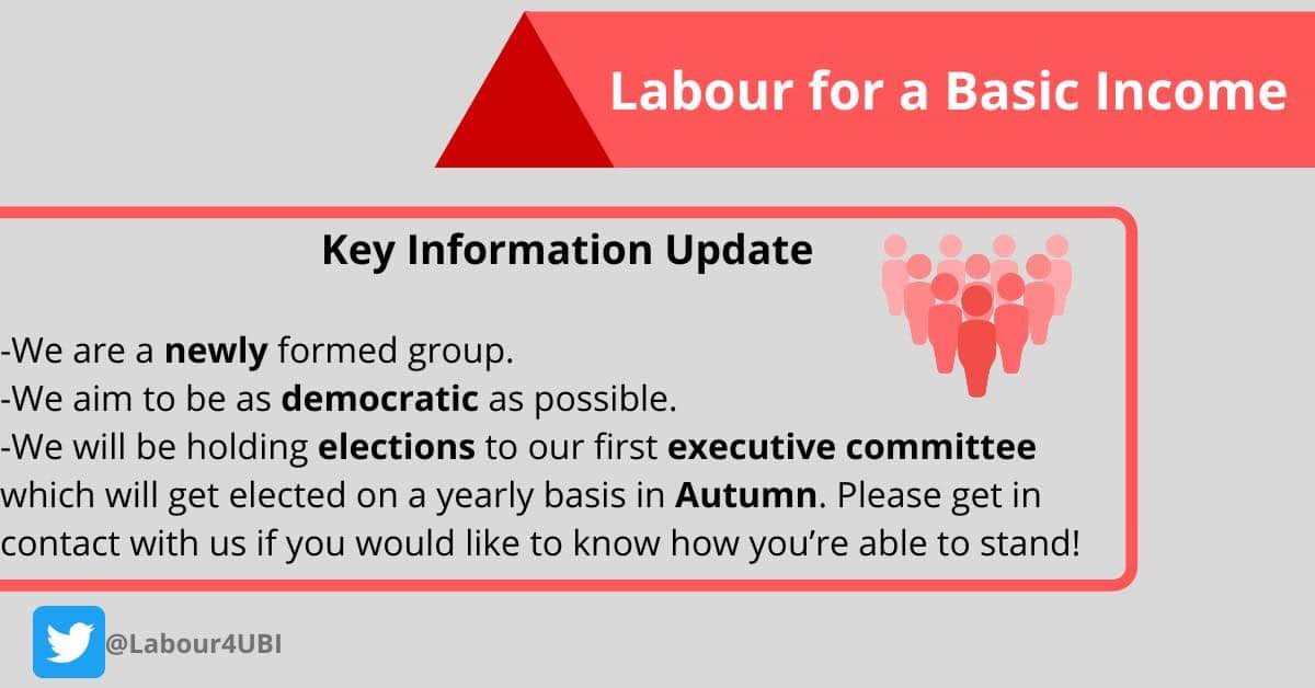 Labour4UBI's tweet image. ℹ️Key information update! 

👉Please see below! 

❓If you have any questions, please get in contact! 

#BasicIncome #Labour4UBI