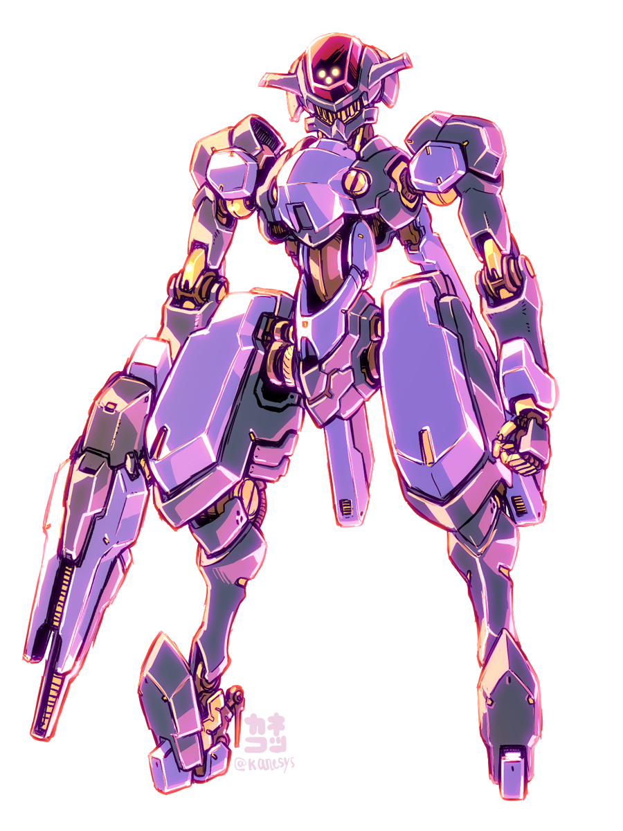 mecha no humans robot solo white background clenched hands standing  illustration images