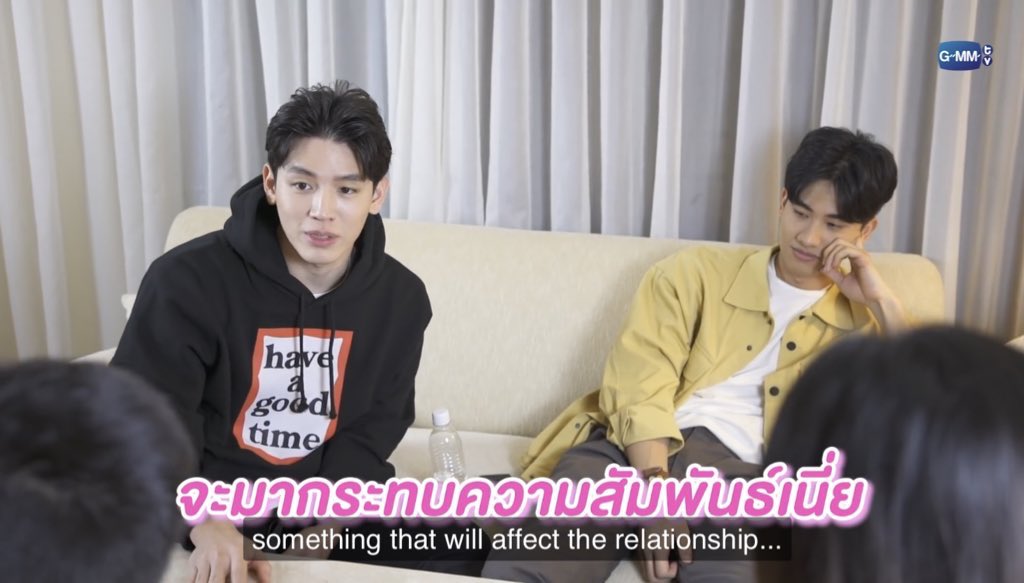 25/ TayNew on  #PETEKAO:hearing echoes of “Kao, breaking up with you is out of the question” “if anything comes between us, I promise I will choose you first” 