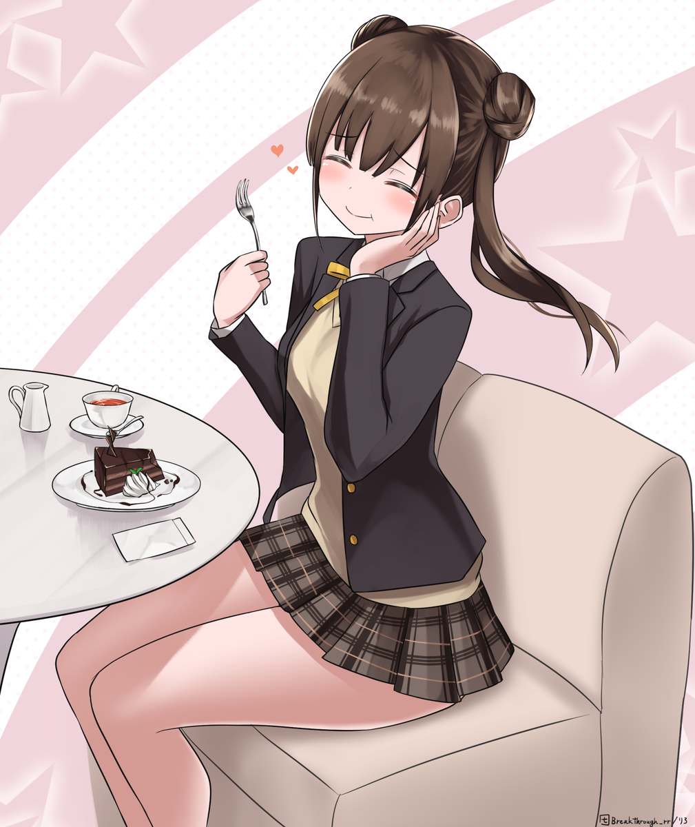 シャニマス「なんとか作業再開、skeb納品しました～～～～～シャニマスの園田智代子ちゃんです」|りろ / omiwatariのイラスト