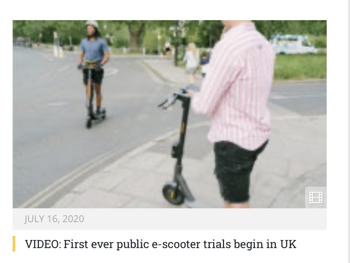 PublicTranspo18's tweet photo. First ever public e-scooter trials begin in UK. Best wishes! https://t.co/RlwmulHR8y
