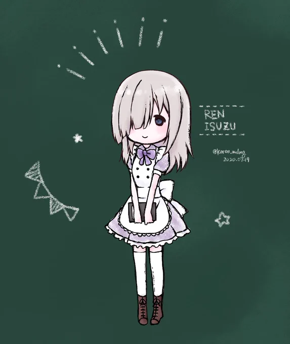 GraffArtのデザインが可愛かったから、れんちゃんがいたらこんな感じかなあって 