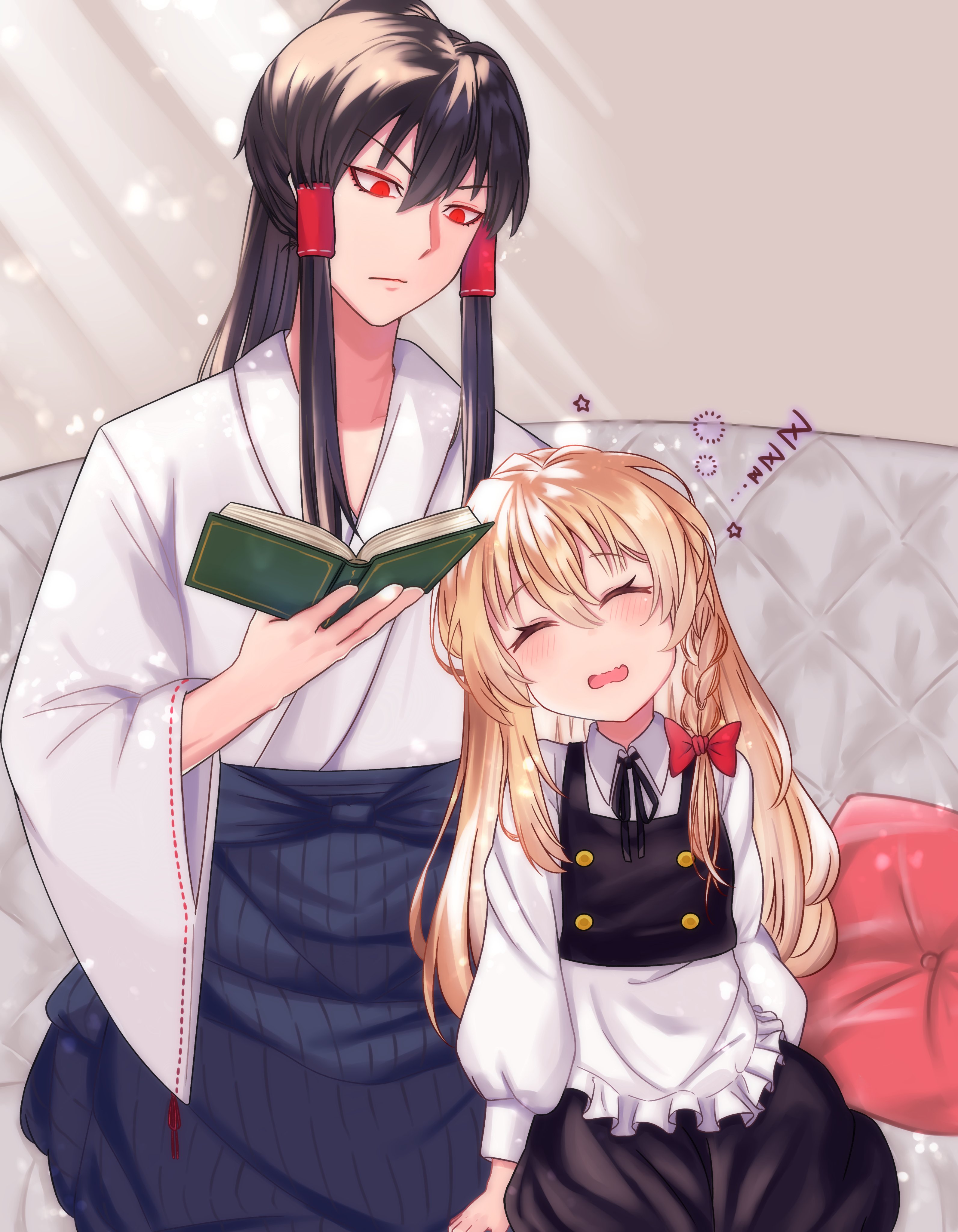 のりた丸 レイマリ 東方男体化 霧雨魔理沙 博麗霊夢 ねむねむ魔理沙ちゃんと 魔理沙ちゃんの事しか考えられない霊夢くん T Co Qrteujcri6 Twitter