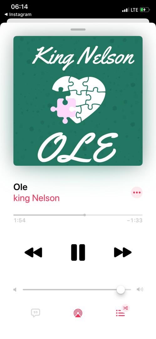 _chijioke01's tweet photo. OLE by @itskingnelson out on all platforms. Don’t sleep on this tune. #KingNelson https://t.co/7Ww4IBAh5o