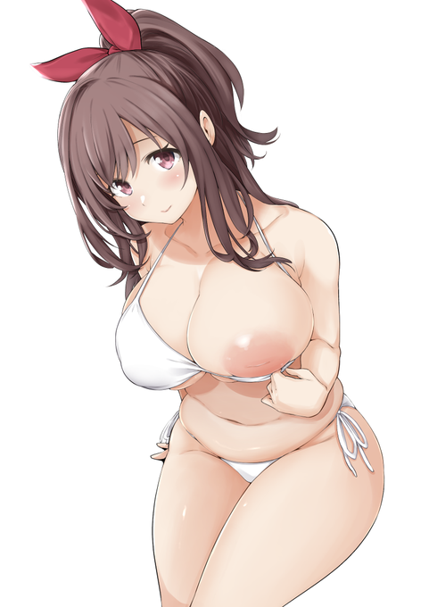 前に描いた水着こがたん 