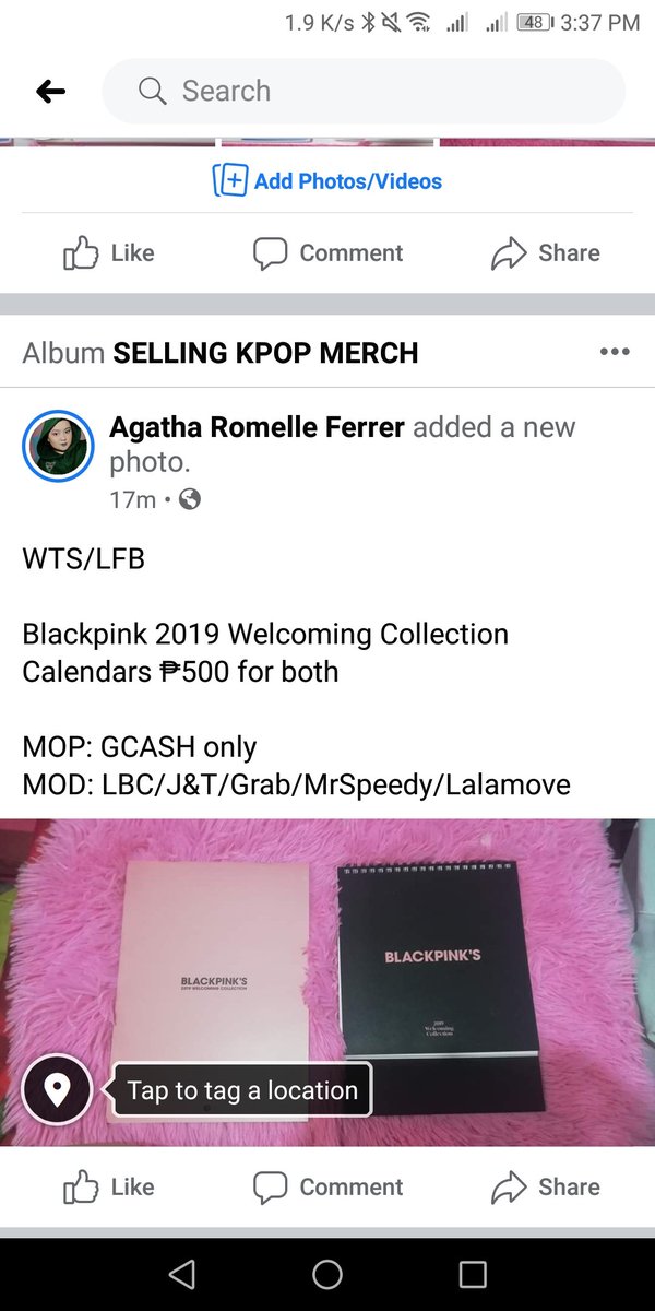 WTS/LFBBlackpink 2019 Welcoming Collection Calendars ₱500 for both