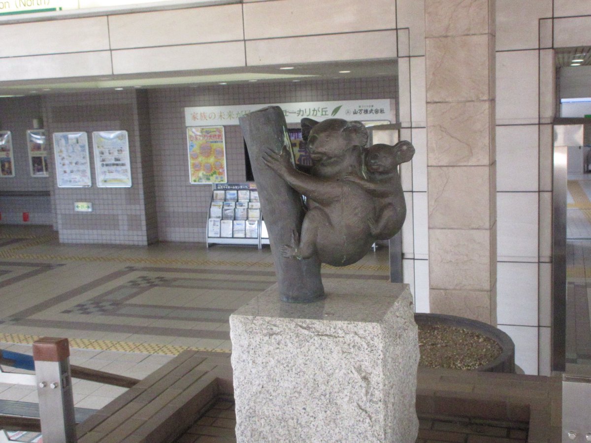 快速ざおう Ar Twitter ユーカリが丘は 殺菌作用や空気の清浄作用があり 環境にやさしい というユーカリを自然環境と調和する都市の象徴として山万が名付けたらしい なので駅前にはコアラ像が