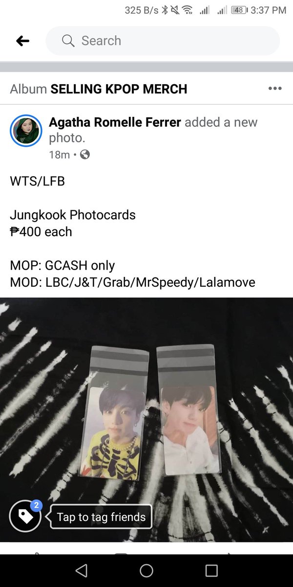WTS/LFBJungkook Photocards₱400 each