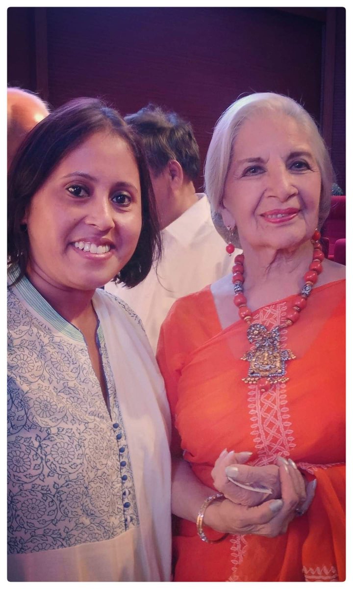 itsmesabita's tweet photo. Sushma Seth ji, what an actress, and such a pleasant personality ♥️
#fbmemories #ayearback #throwback2019 https://t.co/dvyUXxd6mX