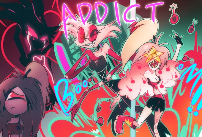 ADDICT最高すぎてリピートしすぎた?️???
描くのがおさまらない。素晴らしすぎて
#HazbinHotelFanart 
#ハズビンホテル 
#HazbinHotel 
#ADDICT 