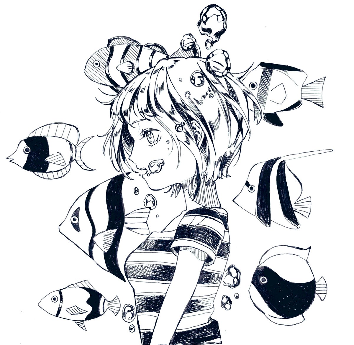 ???熱帯魚???

#オリジナル
#落書き
#熱帯魚 