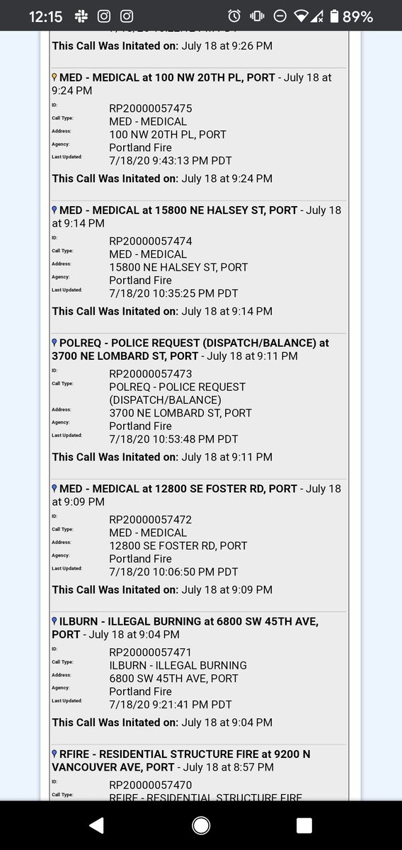 Here's the fire call...hmmmm