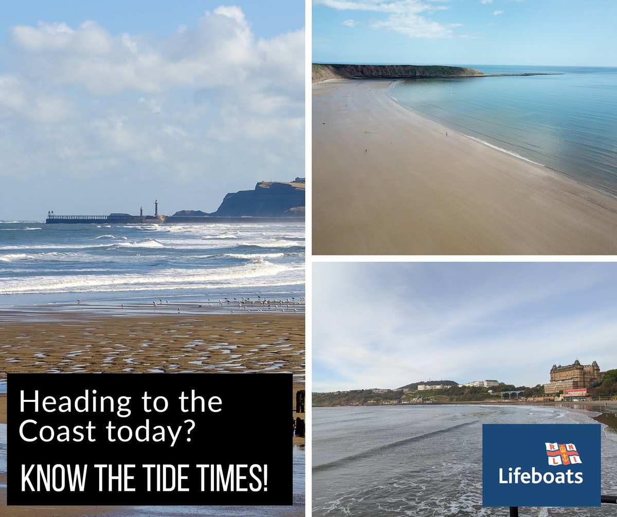 RNLIFileyCS's tweet photo. Tide times and heights vary throughout the month and can easily catch you out if you haven’t checked them.

Today (19/07/2020):
Whitby - 16:08 at 5.0m
Scarborough - 16:20 at 5.1m
Filey - 16:29 at 5.4m
Bridlington - 16:42 at 5.4m
Withernsea - 16:50 at 5.3m
 https://t.co/BiTCFJX2FG https://t.co/TCKKRx4OBJ