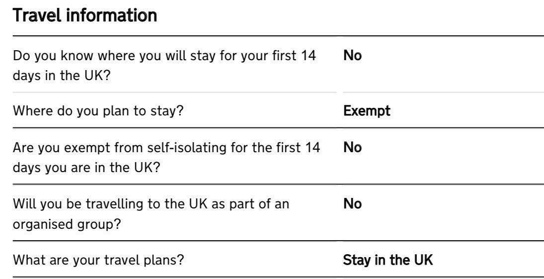 NStar_Projects's tweet photo. @grantshapps Might be an idea to get someone to look at re-drafting the immigration form - this is the ‘corrected’ version for me returning from a week’s holiday in Spain... I must admit I had to get help to guess these answers - not exactly intuitive🙄 https://t.co/OCFLGqRE5i