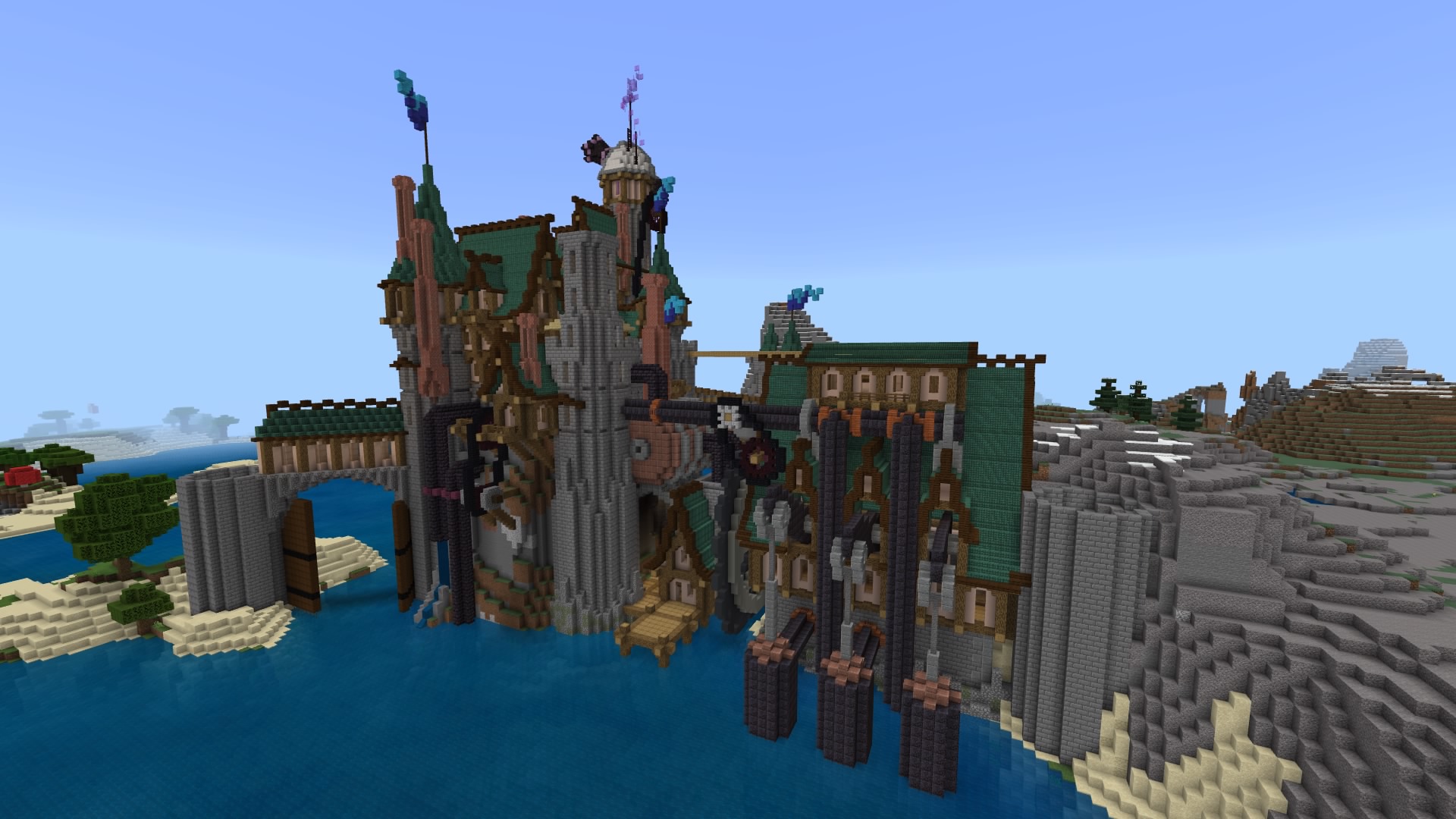 Gamer Dad On Twitter Pump House Complete Steampunk Castle Is Really Coming Along What I Wouldn T Give For Shaders Ps4 Minecraft