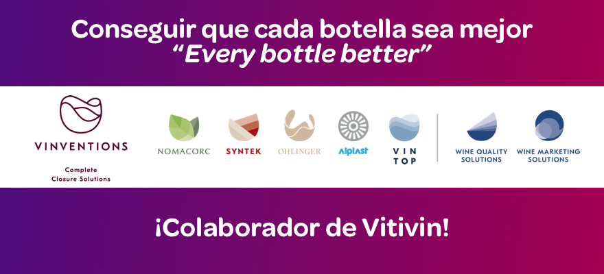 Vitivinpro's tweet photo. ¡Hoy queremos agradecer a @vinventions_es su apoyo!
@Vinventions agrupa 7 marcas especializadas en el cierre del vino tranquilo y espumoso. Disponen de todo tipo de tapones y lo complementan con #WineQualitySolutions y #WineMarketingSolutions
¡Gracias!
@MartaArranzB @esterbachs https://t.co/wUAX3TqAqR