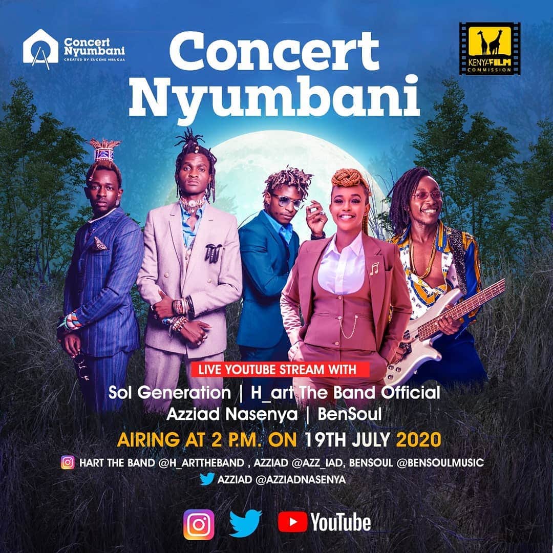mangunyi's tweet image. Tomorrow is the D - Day. Get ready for an entertaining afternoon in the comfort of your home. #ConcertNyumbani will be airing in all major TV stations in Kenya from 2PM.
Don't miss out on the fun.
#SanaaHive 
#solgeneration 
#harttheband 
#IGKenya 
#MadeInKenya 

#sundayvibes