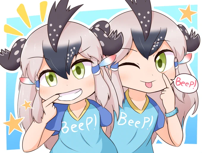 挑発的な長髪ロードランナー達
#けものフレンズ 