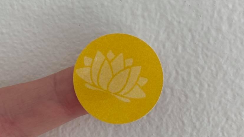 14/ She says “so we can be sure it’s done right”. She places a yellow sticker on my hoodie. Evidently I've been a very good girl.She tells me I won’t be allowed to leave the airport without it. My tiny badge of freedom.