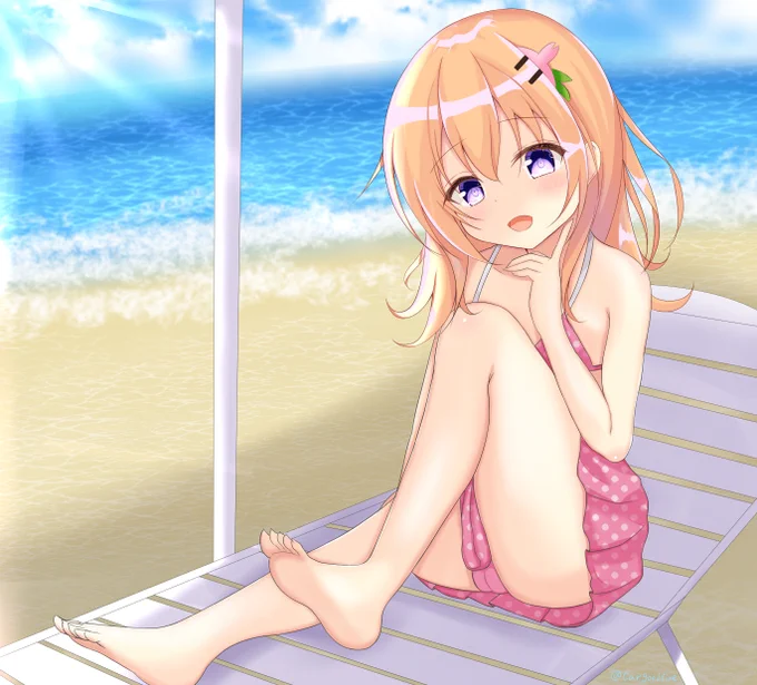 保登心愛ちゃん水着バージョンです!
#gochiusa  
#ごちうさ
#ご注文はうさぎですか
#絵師さんと繋がりたい 