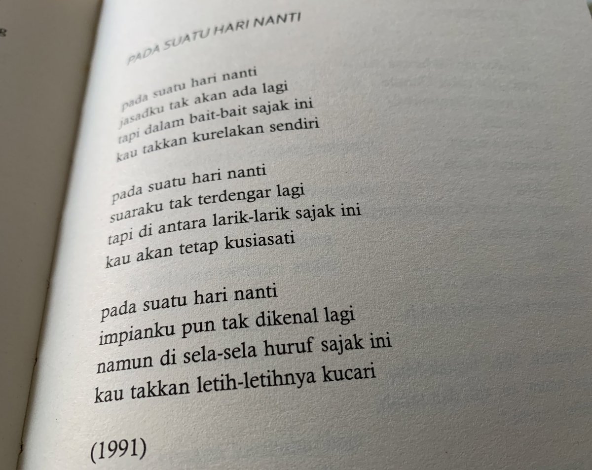 MerryWahyu's tweet photo. Sugeng tindak, Pak Sapardi. https://t.co/BdAI8ZSbtM