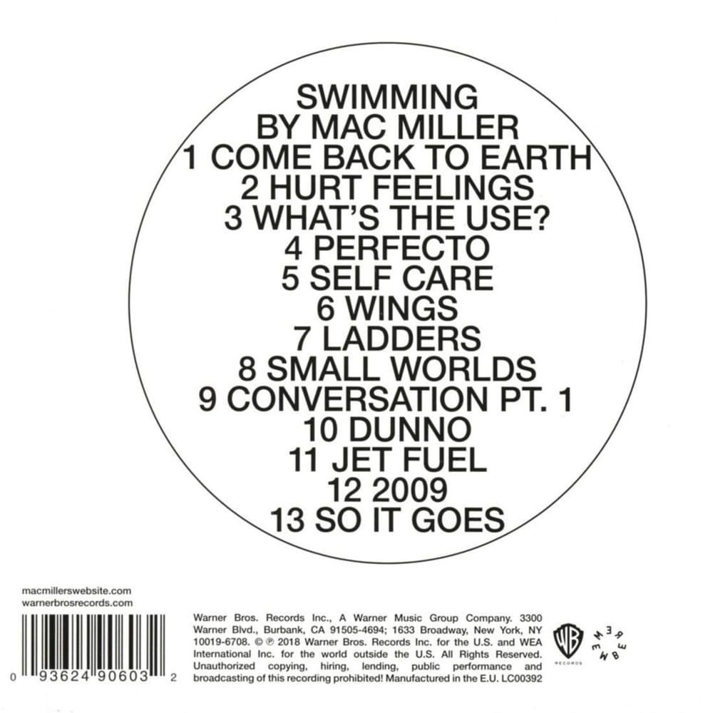 top 3 from swimming by mac miller