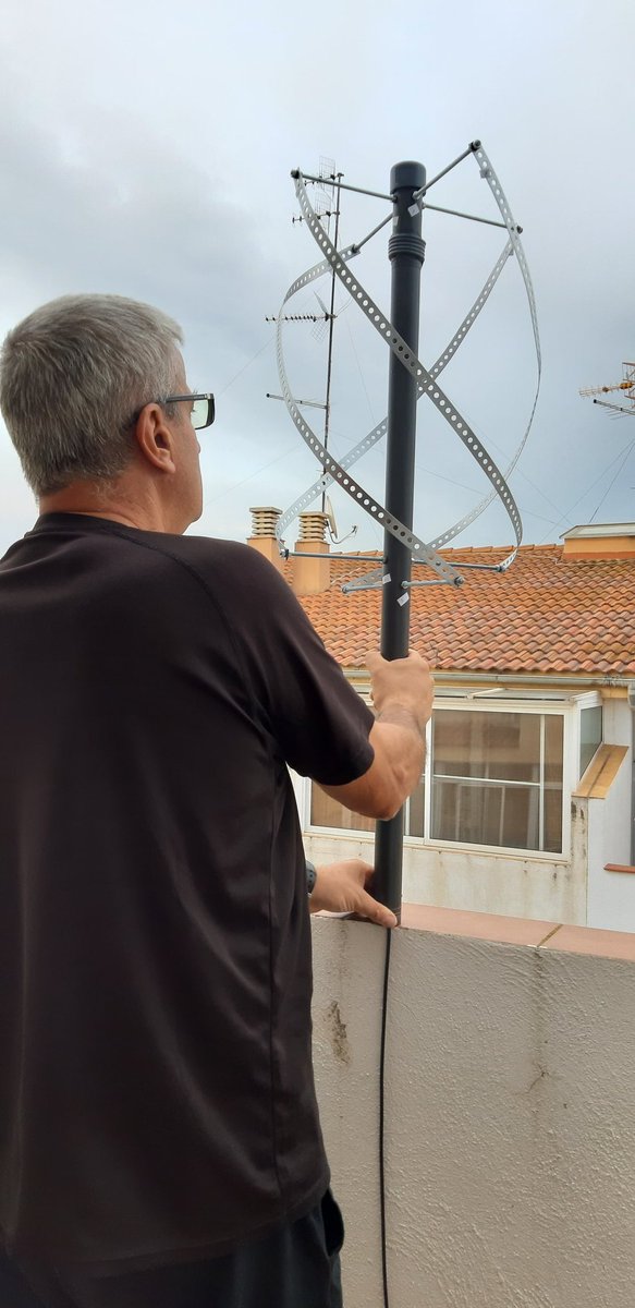 Primeras imágenes Meteor M2 y antena QFH. #amsatea #qfhantena #amsatna #meteorm2