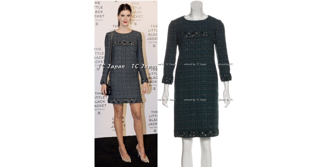 Uzivatel Chanel 正規取扱店 Tc Japan Na Twitteru Chanel 12a Dark Green Tweed Dress 34 36 40 シャネル グリーン ツイード ワンピース パーティーには もちろん普段着としても大活躍のワンピース 厚みのあるツイード素材は 高級感が満載 裏地のシルクも