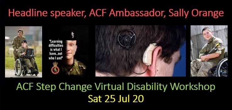 There are still a few places available for our Virtual #ACFStepChange Disability Workshop next Saturday morning. Book on Westminster (activity no 743541) or on the event on our Facebook group (CFAV Step Change Community) @armycadetsuk  @HQCadetBranch @ACFColCdts <a href="/SO1TrgHQCadets/">Head of Training, HQ Army Cadets</a>