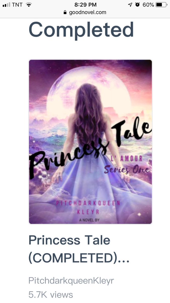 Title: Princess Tale Genre: FANTASY ACTION ROMANCEWritten by: PitchdarkqueenKleyr#Link here:  https://www.goodnovel.com/book_info/21000000601