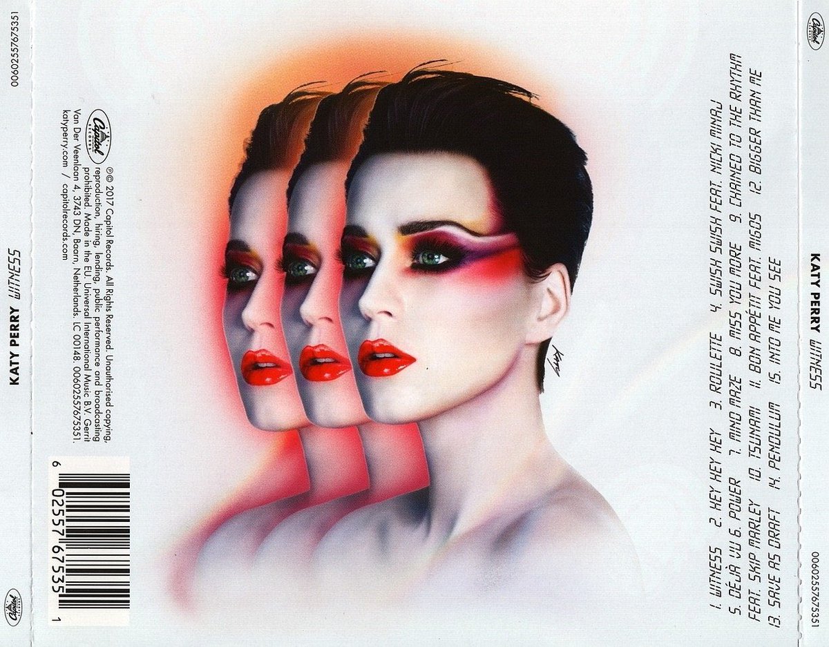 top 3 from witness by katy perry