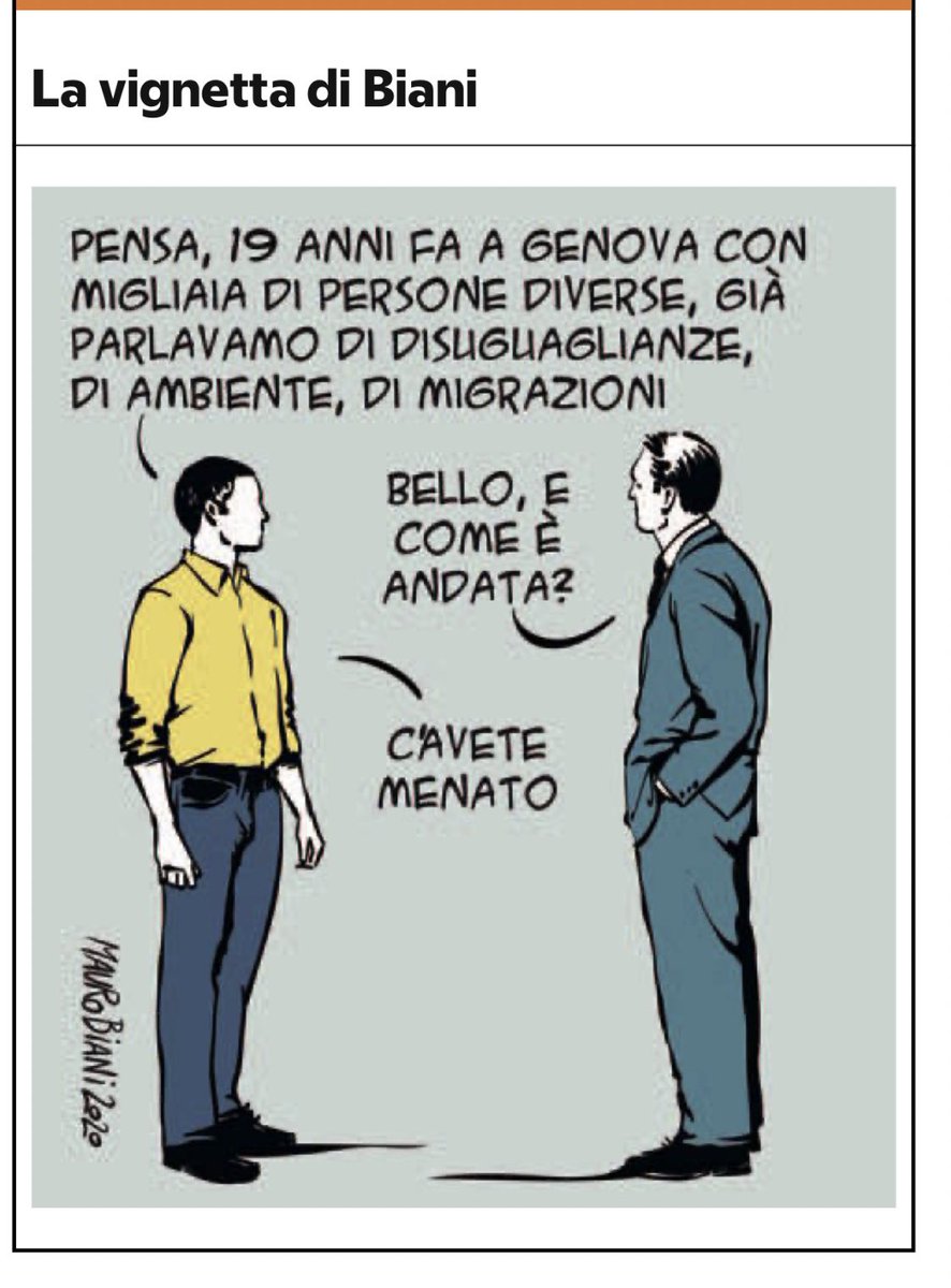 #Genova 2001 
In questi giorni 19 anni fa 

<a href="/maurobiani/">Mauro Biani</a>