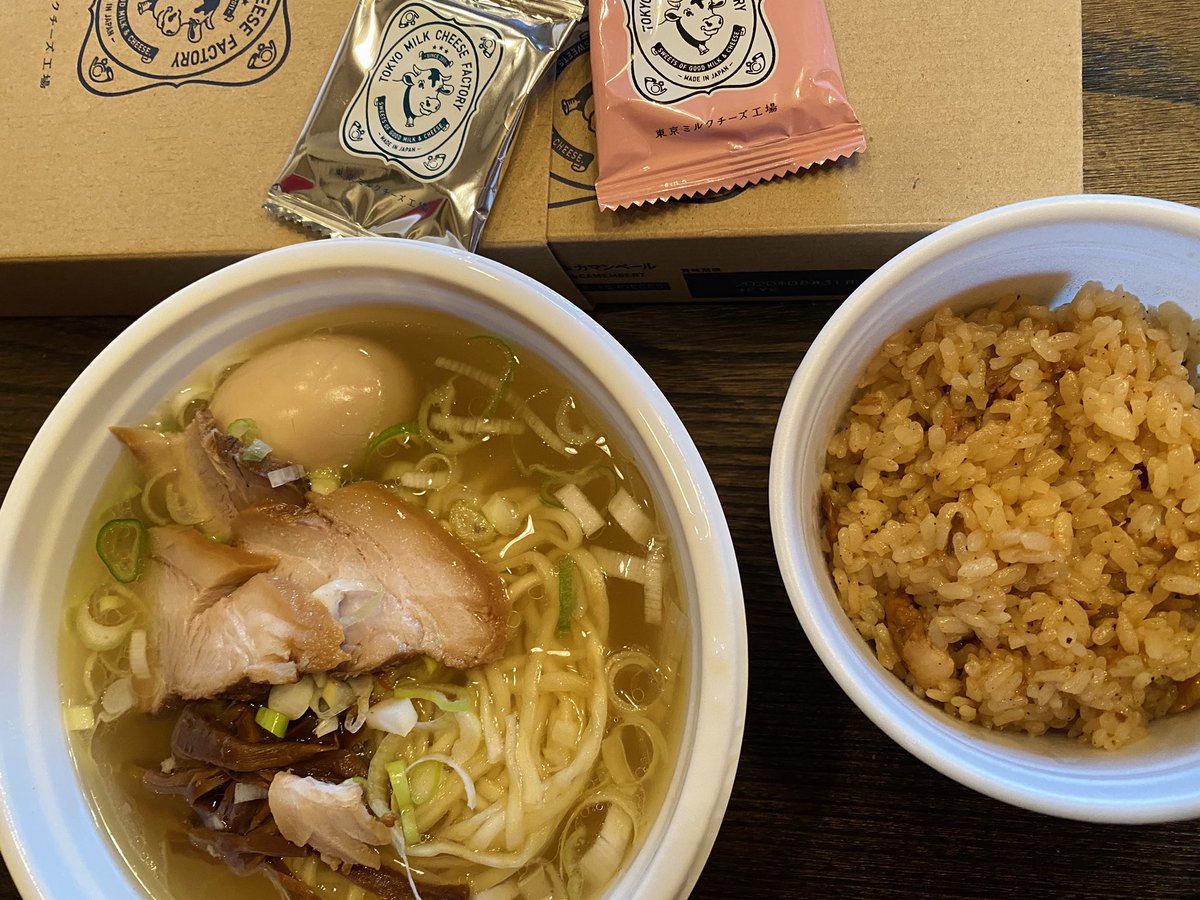 Shanty𓆉 私のようにコロナビクビク女の為にラーメンをテイクアウトで販売してくれる田中そば店が大好き 牛メシもあるよ 田中商店は博多とんこつだけど田中そば店は喜多方インスパイア 麺がツルツルで美味しい