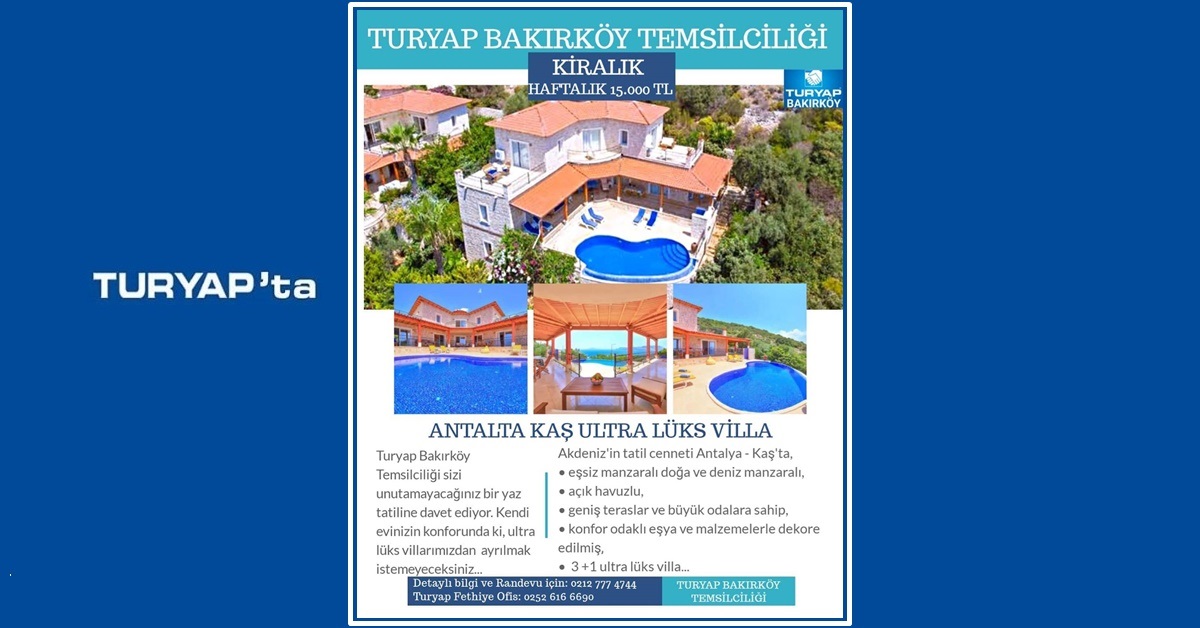 Turyap Bakırköy Temsilciliği sizi unutamayacağınız bir yaz tatiline davet ediyor. Kendi evinizin konforunda ki, ultra lüks villarımızdan ayrılmak istemeyeceksiniz... #haftalıkvilla #haftalıkkiralıkvilla #antalyavilla#villacim#kiralıkvilla
#müstakilev#antalya#antalyaev
#summer2020