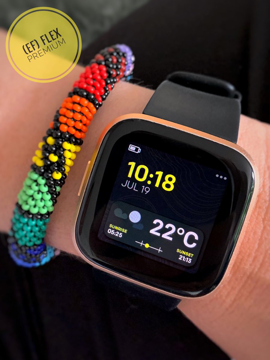 DANdFRA's tweet photo. New “[EF] Flex PREMIUM” #watchface #clockface by Element Factory @elementfactoryfitbit #Fitbit  #fitbitversa #fitbitversalite #fitbitversa2 #made4fitbit https://t.co/JcYk3LB5pX