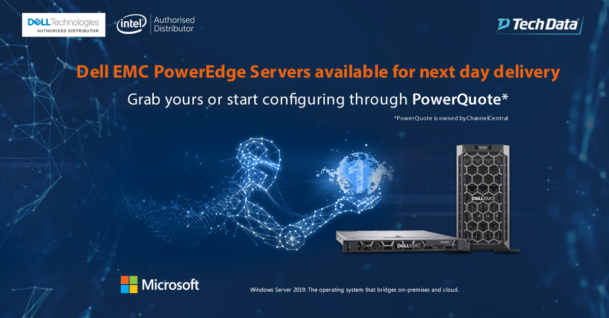 Save up to £270 until 31st July 2020 when you pair #DellEMC #PowerEdge Rack or Tower Servers with #Microsoft Windows Server 2019! Order now from InTouch tdas.so/821CDE