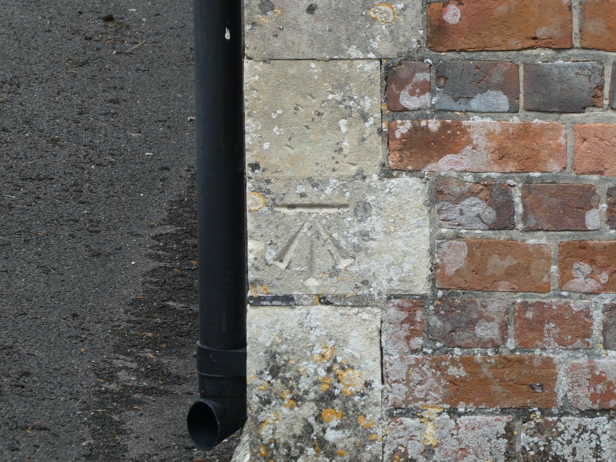 moonraker_the's tweet photo. 27th @OrdnanceSurvey #OSBenchmark a cut benchmark on the Village Hall, Gussage St Michael (Grid Ref: ST98471145) #DorsetWalks @OSleisure https://t.co/2vNhYrExqc