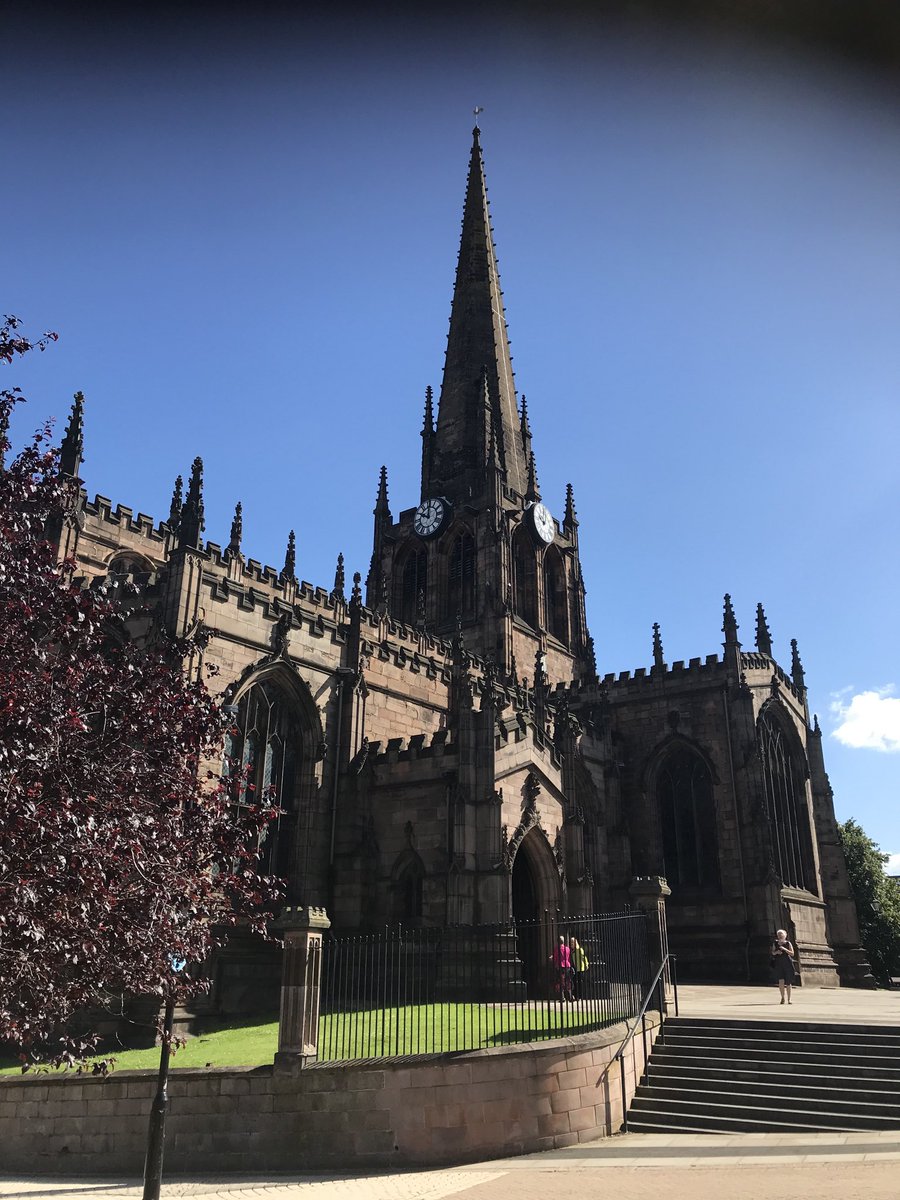 1st visit ⁦<a href="/RothMinster/">Rotherham Minster</a>⁩ since February. Looking beautiful!