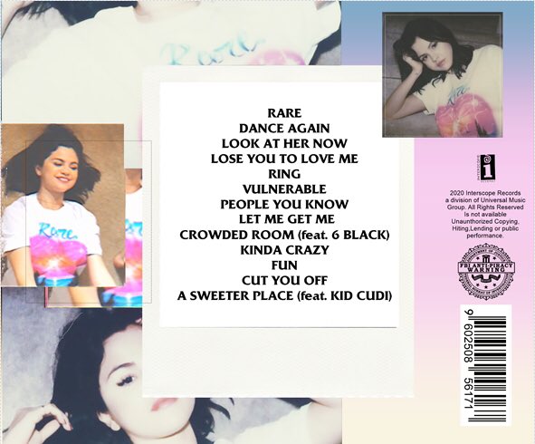 top 3 from rare by selena gomez