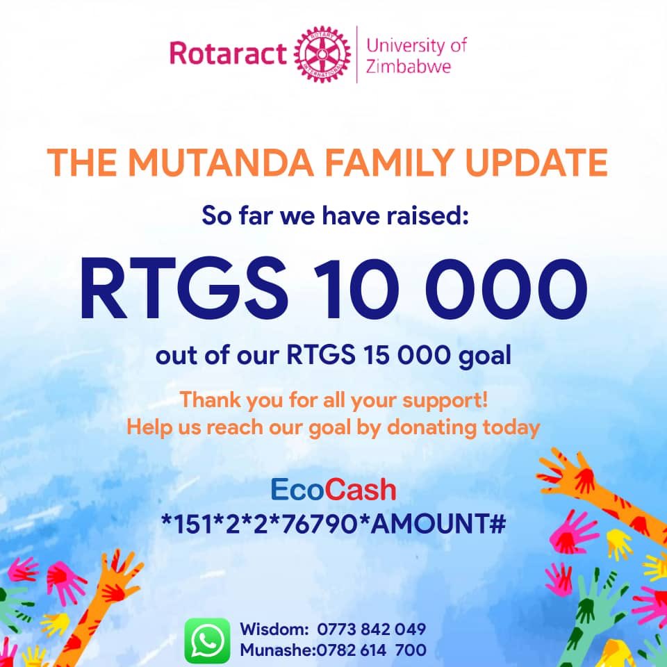 uofzrotaract's tweet photo. We have managed to raise rtgs 10 000 out of the rtgs 15 000 that’s needed to help a fellow student!
Let’s keep showing love and support
Let us retweet ❤️
#serviceabove
#helpinghand
#uofzrotaract https://t.co/MM2s3l6RRE