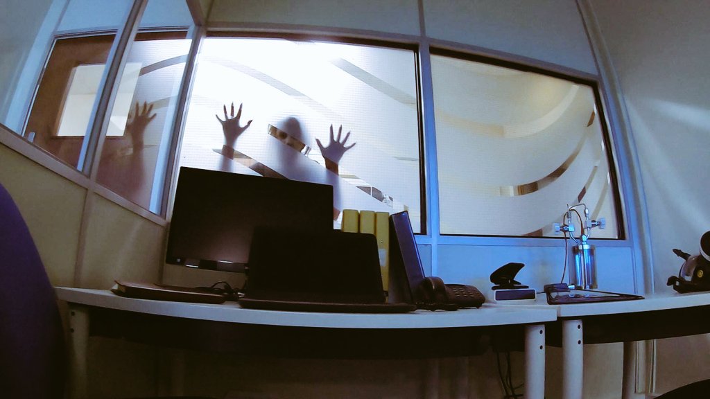 TheRageFilm2's tweet photo. A few bts pics from the rage part 2. Two Ragers ready for a very bloody action scene. Rehearsing in a lift and getting trapped in a lab once more #theragefilms #acting #horrorfan #sfxmakeup #specialeffectsmakeup #sfx #gopro #supporthorrorfilms @gopro @TheRageFilm2 https://t.co/TlIMV9JT8R