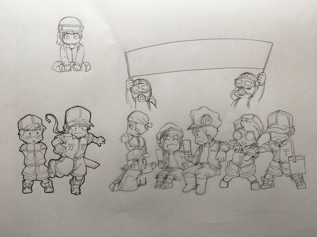 2巻発売イラスト作成中 福田泰宏 はたらく細胞baby4巻10月21日発売の漫画